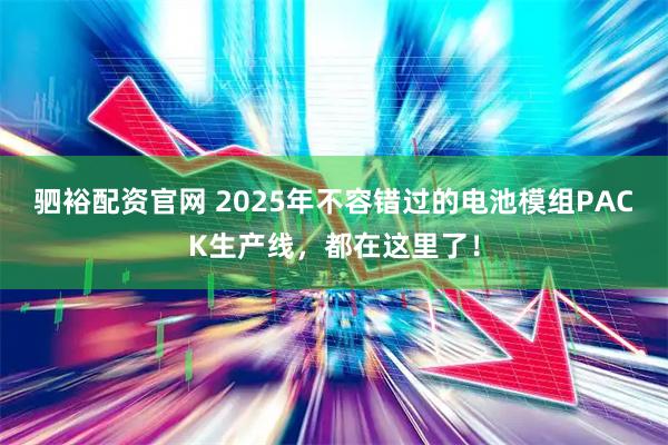 驷裕配资官网 2025年不容错过的电池模组PACK生产线，都在这里了！